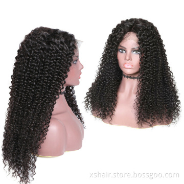 Morden Style Red Front Real Ready Ship Raw Unprocessed 13X6 Preplucked 30 Inch 613 Full Lace Wig Human Hair Virgin